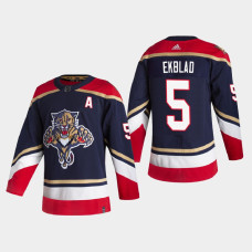 Men's Florida Panthers Aaron Ekblad #5 Season Reverse Retro Authentic Special Edition Navy Jersey With 2023 Stanley Cup Patch