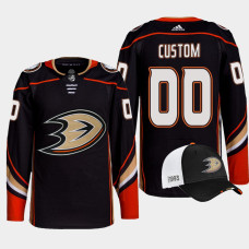 Anaheim Ducks 2022 NHL Draft First Round Pick Black Custom Jersey