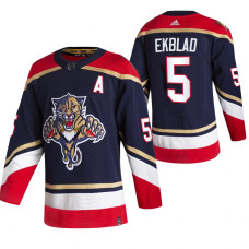 Florida Panthers #5 Aaron Ekblad Black Reverse Retro Alternate Jersey With 2023 Stanley Cup Patch