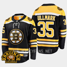 Boston Bruins Linus Ullmark 2023-24 100th Centennial Black #35 Jersey Home