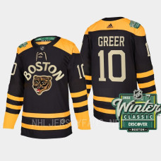 Boston Bruins #10 A.J. Greer 2023 Winter Classic Authentic Black Jersey