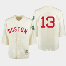 Charlie Coyle Boston Bruins 2023 Winter Classic Cream #13 Jersey Throwback Baseball