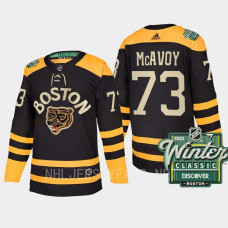 Boston Bruins #73 Charlie McAvoy 2023 Winter Classic Authentic Black Jersey