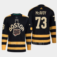 Charlie McAvoy 2023 Winter Classic Boston Bruins Black Jersey Primegreen #73