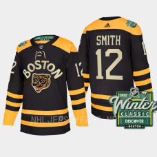 Boston Bruins #12 Craig Smith 2023 Winter Classic Authentic Black Jersey