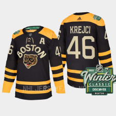Boston Bruins #46 David Krejci 2023 Winter Classic Authentic Black Jersey