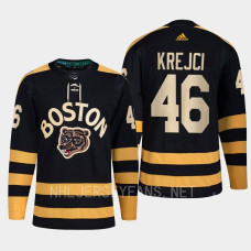 David Krejci 2023 Winter Classic Boston Bruins Black Jersey Primegreen #46