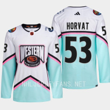 Bo Horvat 2023 NHL All-Star Western Conference Vancouver Canucks White Authentic #53 Jersey