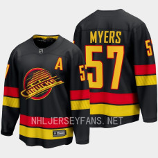 Vancouver Canucks Tyler Myers 2023-24 Alternate Black #57 Jersey Breakaway Player