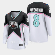 Washington Capitals Alex Ovechkin #8 Black 2023 NHL All-Star Eastern Conference Jersey Women