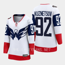 Washington Capitals Evgeny Kuznetsov #92 White 2023 NHL Stadium Series Breakaway Player Jersey Women