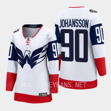 Washington Capitals Marcus Johansson #90 White 2023 NHL Stadium Series Breakaway Player Jersey Women