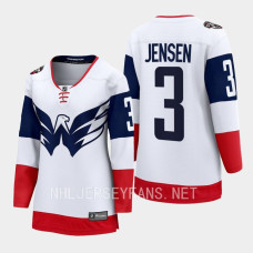Washington Capitals Nick Jensen #3 White 2023 NHL Stadium Series Breakaway Player Jersey Women