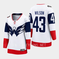 Washington Capitals Tom Wilson #43 White 2023 NHL Stadium Series Breakaway Player Jersey Women
