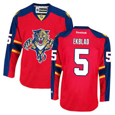 Florida Panthers Aaron Ekblad #5 Red Home Authentic Jersey With 2023 Stanley Cup Patch