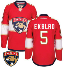 Florida Panthers Aaron Ekblad #5 Red Premier Player Jersey With 2023 Stanley Cup Patch