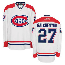 Youth Montreal Canadiens Alex Galchenyuk #27 White Away Jersey