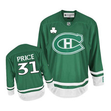 Youth Montreal Canadiens Carey Price #31 Green St. Patrick's Day Jersey