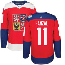 Czech Republic Team 2016 World Cup of Hockey #11 Martin Hanzal Red Premier Jersey