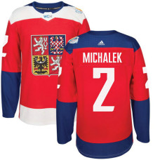 Czech Republic Team 2016 World Cup of Hockey #2 Zbynek Michalek Red Premier Jersey