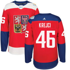 Czech Republic Team 2016 World Cup of Hockey #46 David Krejci Red Premier Jersey