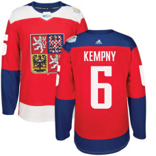 Czech Republic Team 2016 World Cup of Hockey #6 Michal Kempny Red Premier Jersey