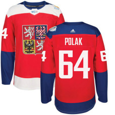 Czech Republic Team 2016 World Cup of Hockey #64 Roman Polak Red Premier Jersey