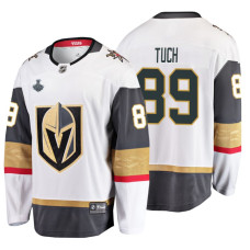 Vegas Golden Knights #89 Alex Tuch Breakaway Road White Jersey With 2023 Stanley Cup Patch