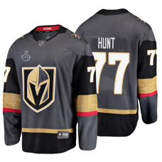 Vegas Golden Knights #77 Brad Hunt Grey Home Bound Breakaway Player Jersey With 2023 Stanley Cup Patch