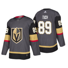Vegas Golden Knights #89 Alex Tuch Home Authentic Player Grey jersey With 2023 Stanley Cup Patch