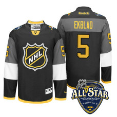 Florida Panthers Aaron Ekblad #5 Black 2016 All-Star Premier Jersey With 2023 Stanley Cup Patch