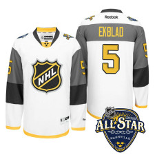 Florida Panthers Aaron Ekblad #5 White 2016 All-Star Premier Jersey With 2023 Stanley Cup Patch