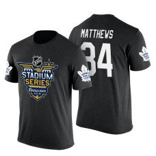 Toronto Maple Leafs #34 Auston Matthews Black 2018 Stadium Series T-shirt