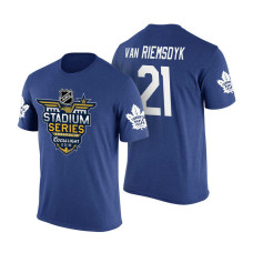 Toronto Maple Leafs #21 James Van Riemsdyk Blue 2018 Stadium Series T-shirt