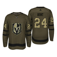 Vegas Golden Knights #24 Brad Hunt Camo Salute To Service Jersey With 2023 Stanley Cup Patch