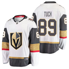 Vegas Golden Knights #89 White Breakaway Alex Tuch Jersey With 2023 Stanley Cup Patch