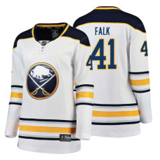Women's Buffalo Sabres #41 Justin Falk 2018 Fanatics Breakaway White Away jersey