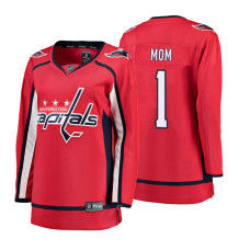 Women's Washington Capitals Red Mother's Day #1 Mom Jersey