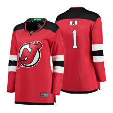 Women's New Jersey Devils Red Mother's Day #1 Mom Jersey