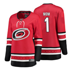 Women's Carolina Hurricanes Red Mother's Day #1 Mom Jersey