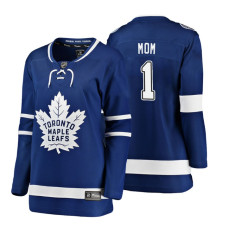 Women's Toronto Maple Leafs Blue Mother's Day #1 Mom Jersey