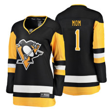 Women's Pittsburgh Penguins Black Mother's Day #1 Mom Jersey
