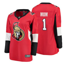 Women's Ottawa Senators Red Mother's Day #1 Mom Jersey