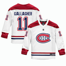 Youth Montreal Canadiens #11 Brendan Gallagher White 2018 New Season Team Road Jersey