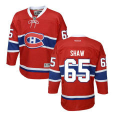 Youth Montreal Canadiens Andrew Shaw #65 Red Home Premier Jersey