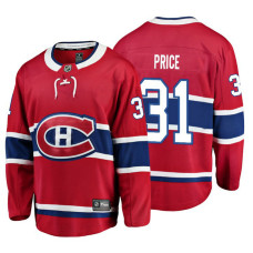 Youth Montreal Canadiens #31 Carey Price Red Home Breakaway Player Jersey