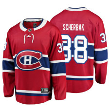 Youth Montreal Canadiens #38 Nikita Scherbak Red Home Breakaway Player Jersey