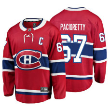 Youth Montreal Canadiens #67 Max Pacioretty Red Home Breakaway Player Jersey